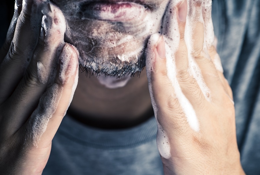 avoid over washing for faster beard growth