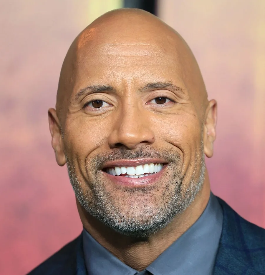 bearded actor Dwayne Johnson over 50