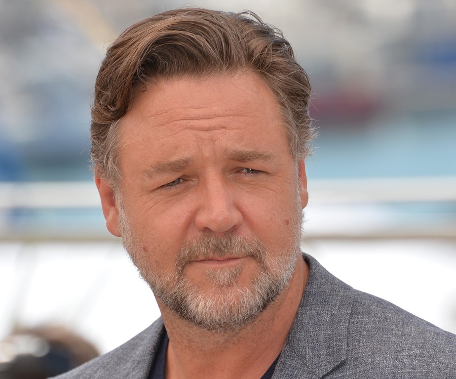bearded actor Russell Crowe over 50