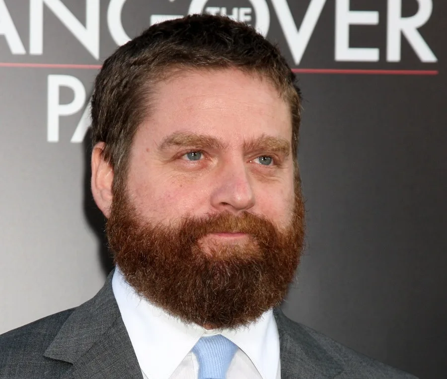 bearded actor Zach Galifianakis over 50