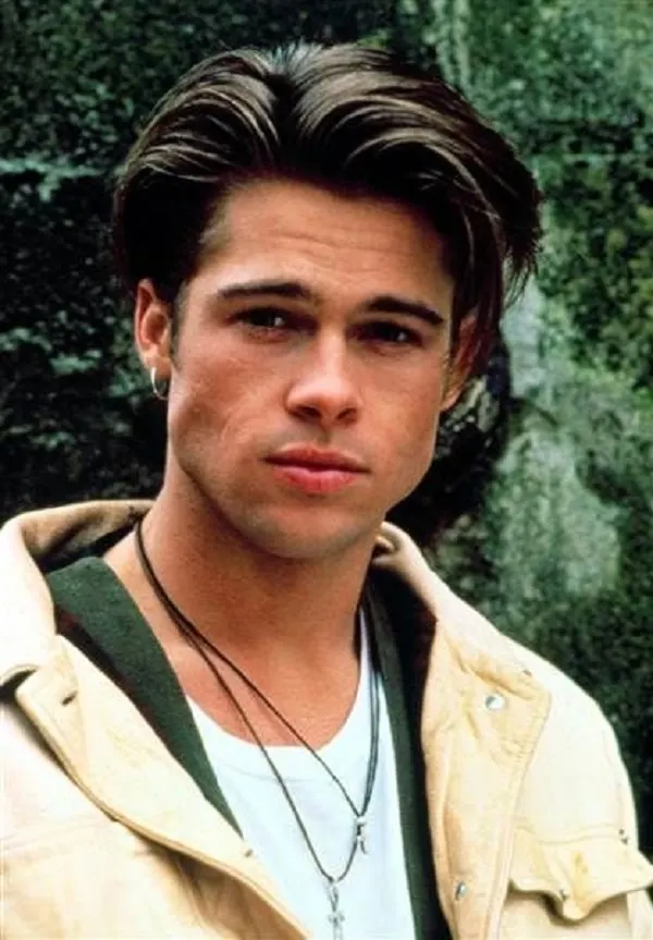 brad pitt 1990s beard style