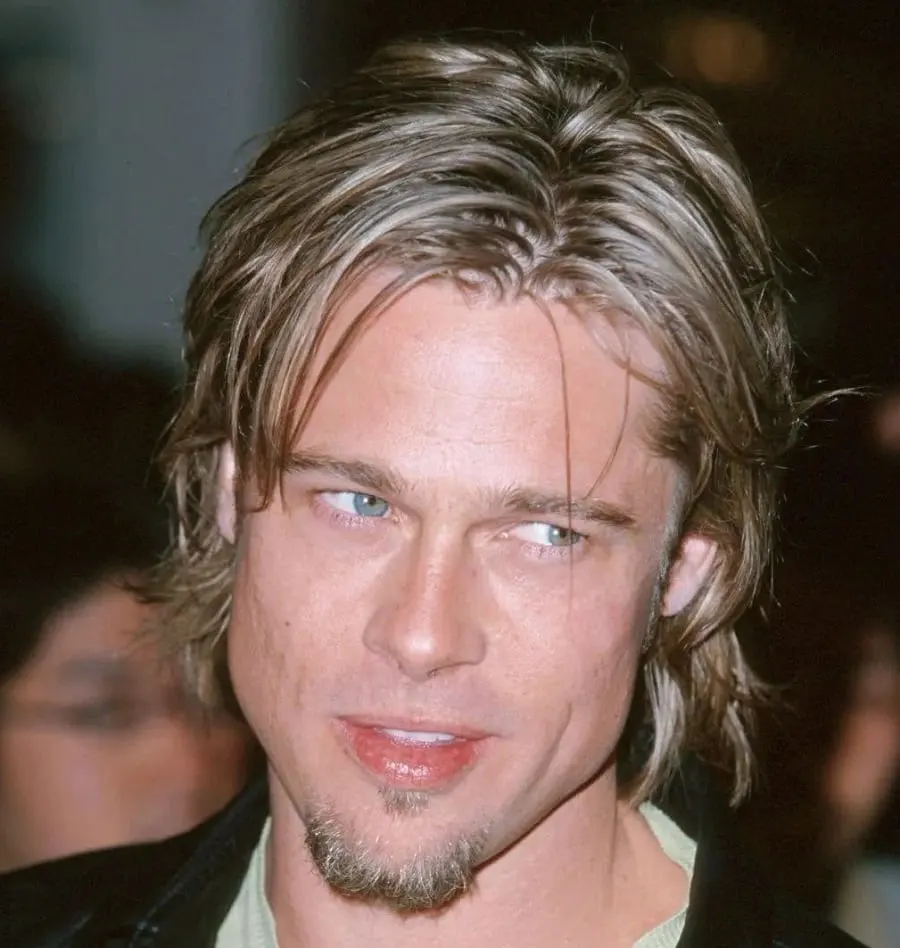 brad pitt goatee beard style in 2000