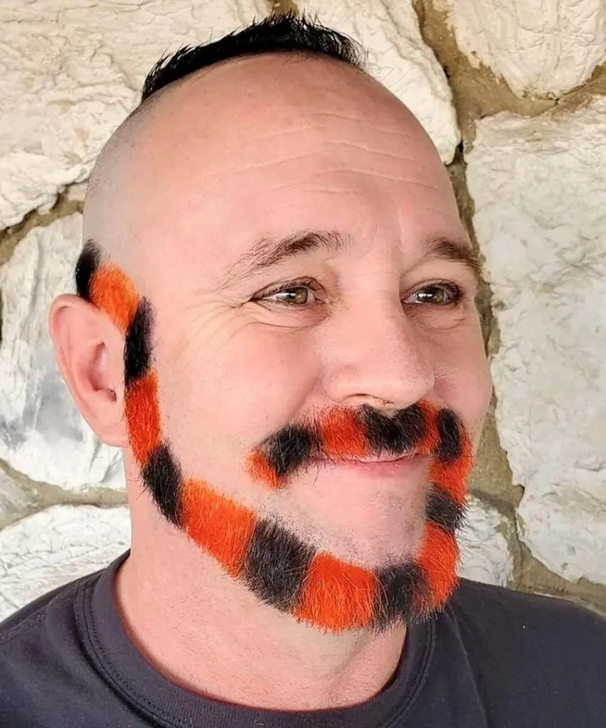 colorful monkey tail beard