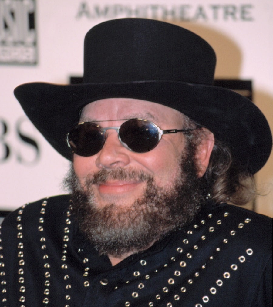 country singer Hank Williams Jr. with long hair and beard