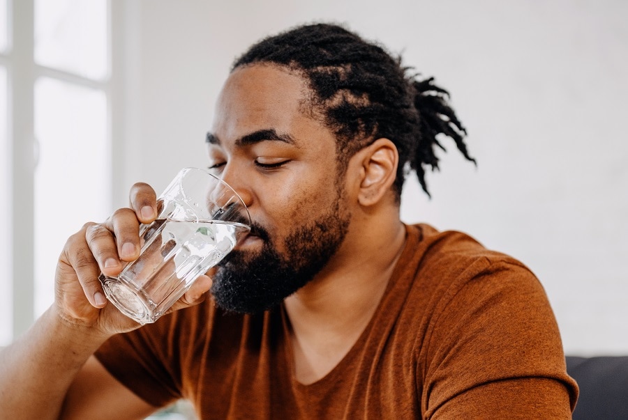 drink water for better beard growth