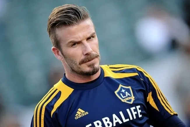 Beckham's van dyke beard