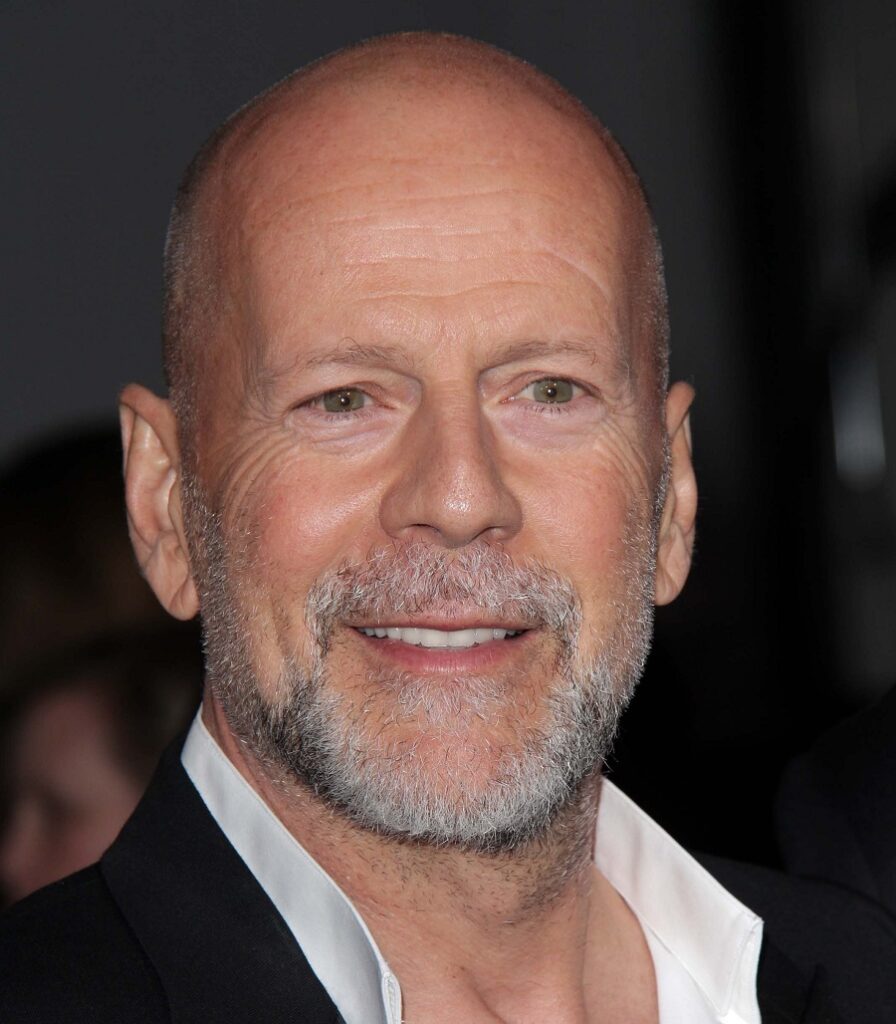 old actor Bruce Willis with beard