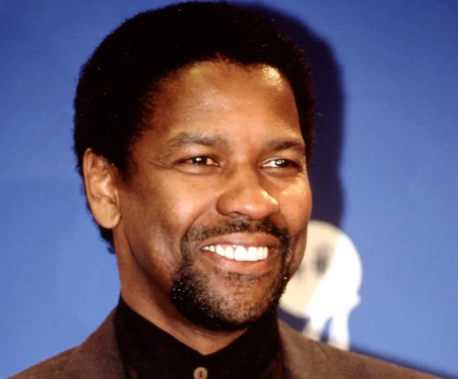 old actor Denzel Washington with beard