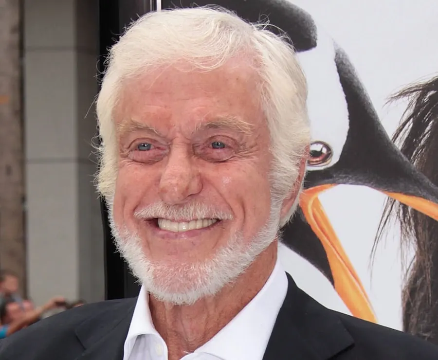 old actor Dick Van Dyke with beard