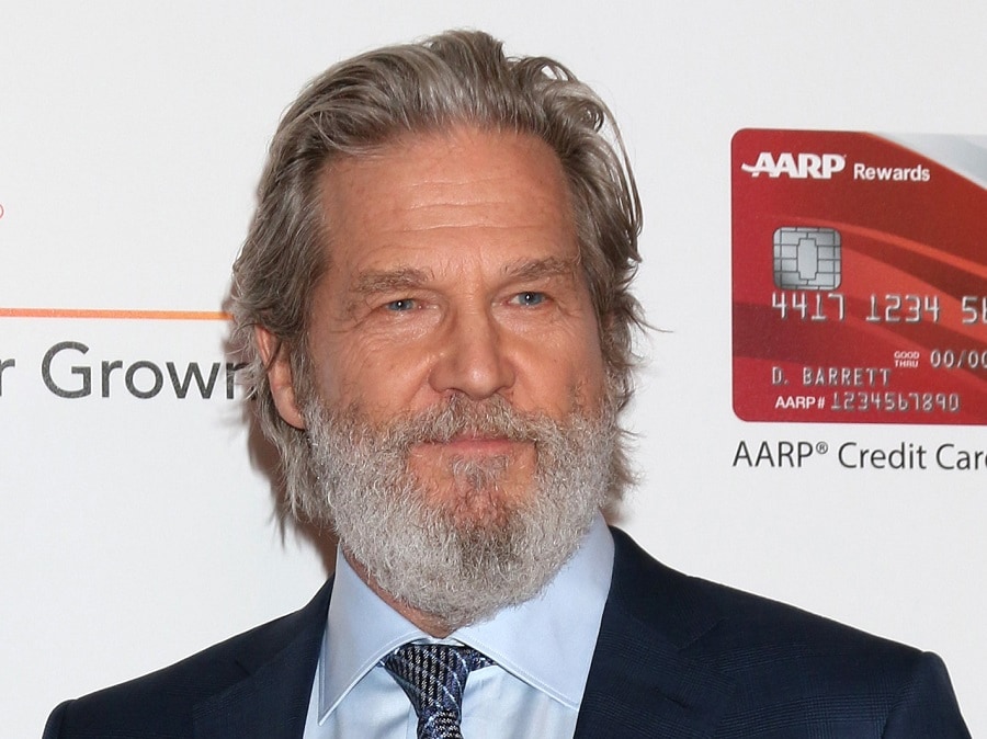old actor Jeff Bridges with beard