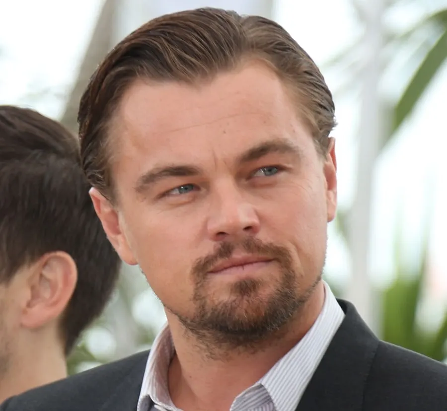 over 40 actor Leonardo DiCaprio with goatee beard