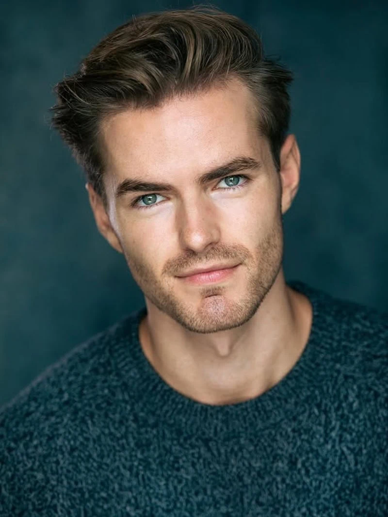 Light stubble beard style