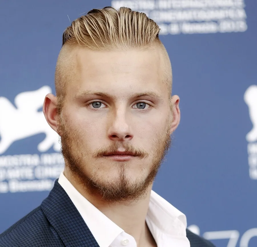 young actor Alexander Ludwig with blonde anchor beard