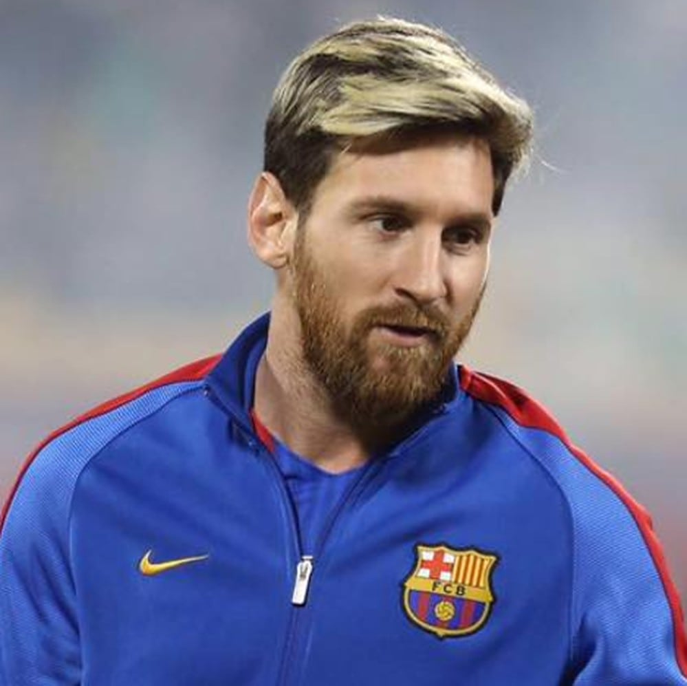Lionel Messi with full beard in 2016