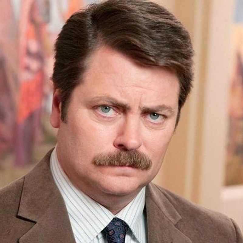 thick painter’s brush mustache for men