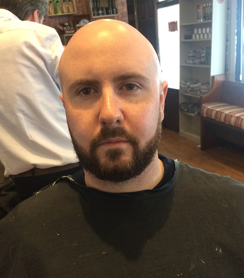 short boxed beard with sharp, clean lines