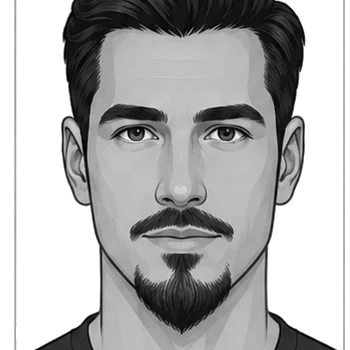 Anchor beard style illustration