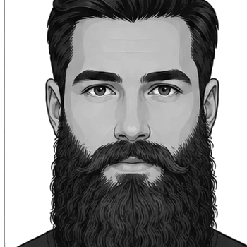 Bandholz beard style illustration