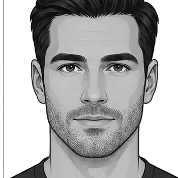 Stubble beard style illustration